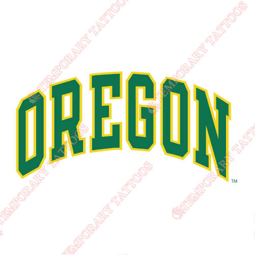 Oregon Ducks Customize Temporary Tattoos Stickers NO.5804